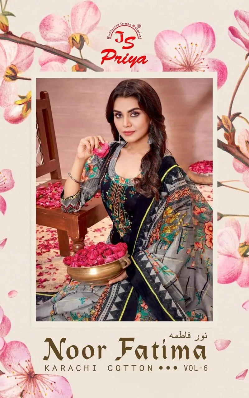 Js Priya Noor Fatima Vol 6 Wholesale Cotton Dress Material