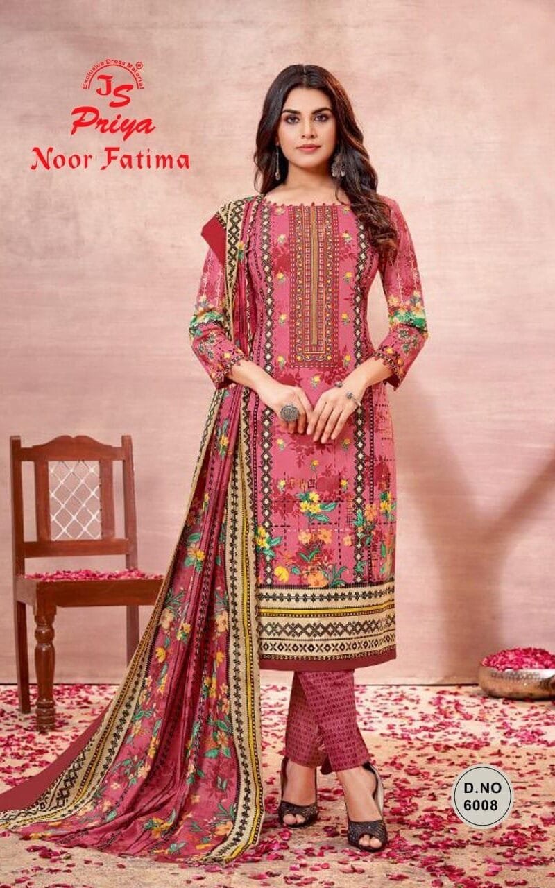 Js Priya Noor Fatima Vol 6 Wholesale Cotton Dress Material