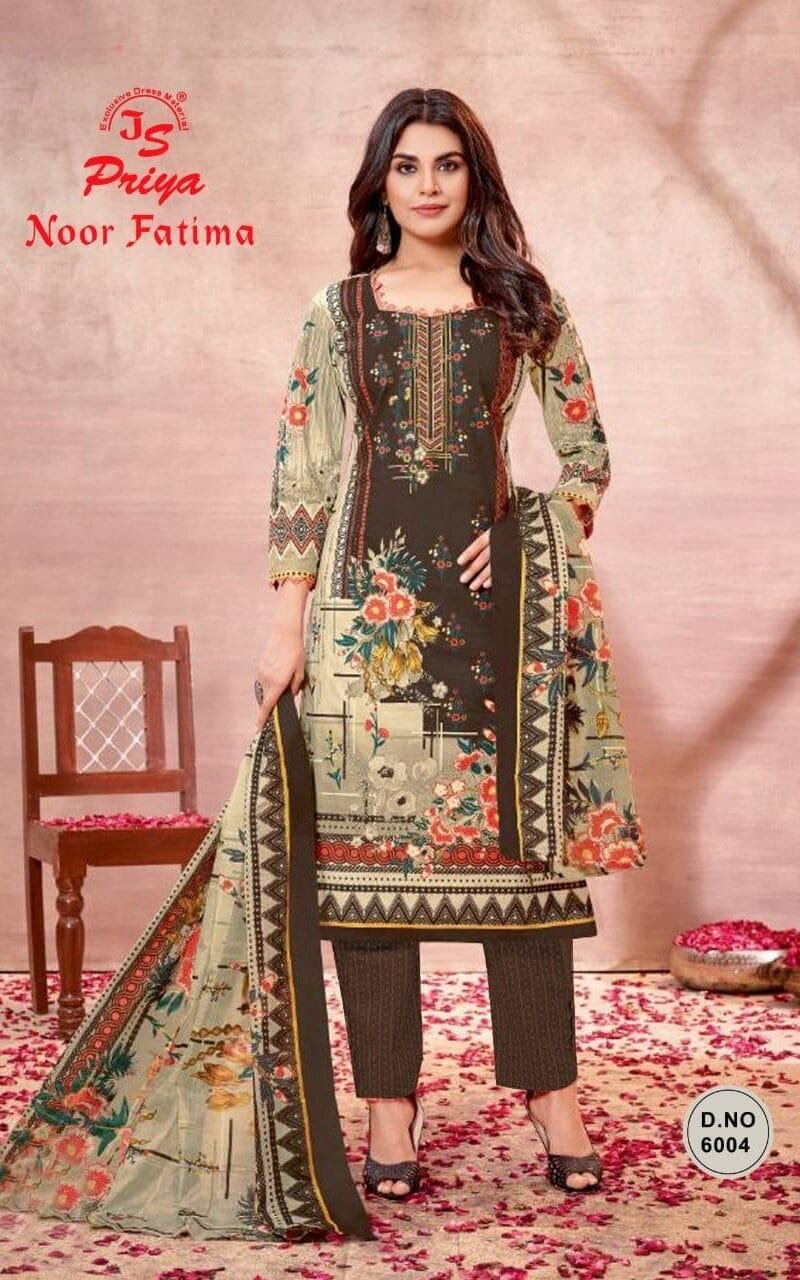 Js Priya Noor Fatima Vol 6 Wholesale Cotton Dress Material