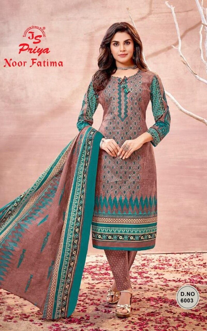 Js Priya Noor Fatima Vol 6 Wholesale Cotton Dress Material