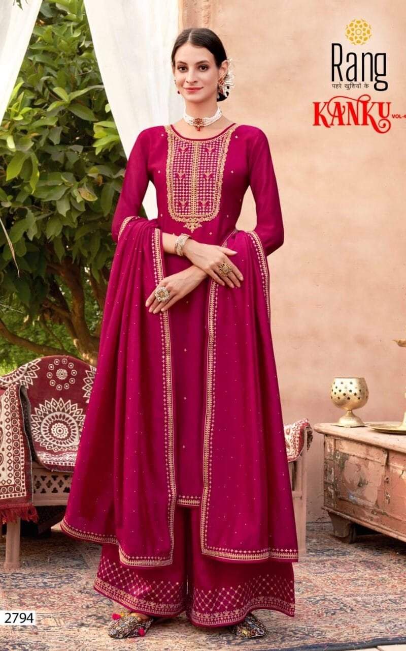 Kanku Vol 4 Rang Wholesale Salwar Kameez