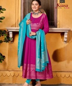 Kiasa Vol 3 Smit Creation Wholesale Gown With Dupatta