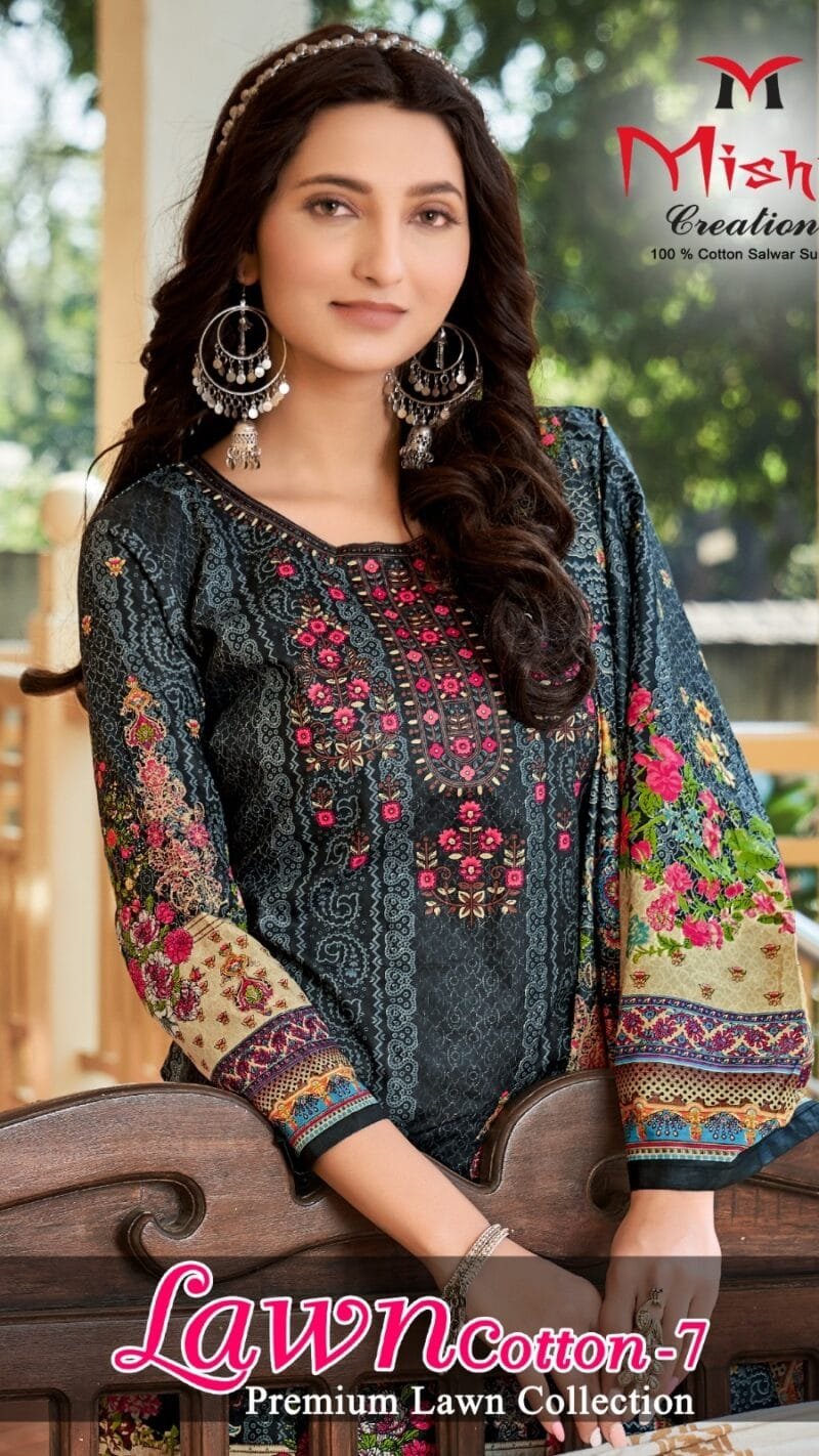 Lawn Cotton Vol 7 Mishri Creation Wholesale Cotton Dress Material