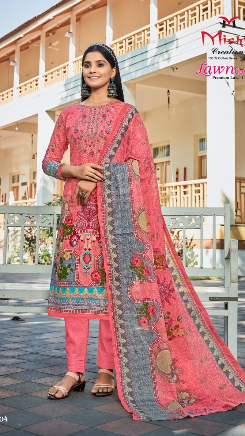 Lawn Cotton Vol 7 Mishri Creation Wholesale Cotton Dress Material