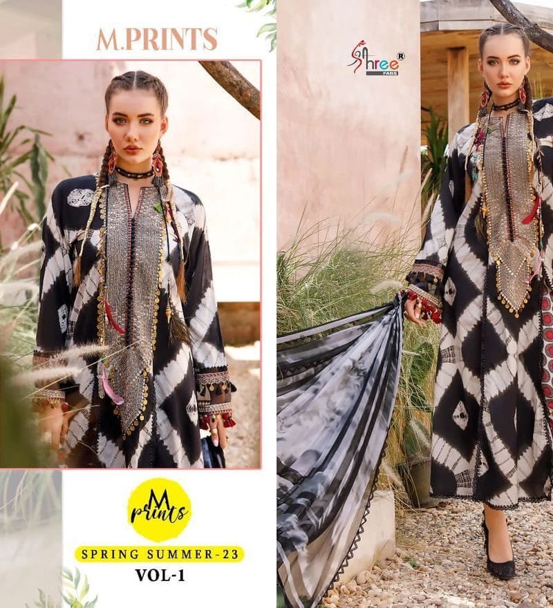M Print Spring Summer-23 Vol 1 Shree Fab Pakistani Suits