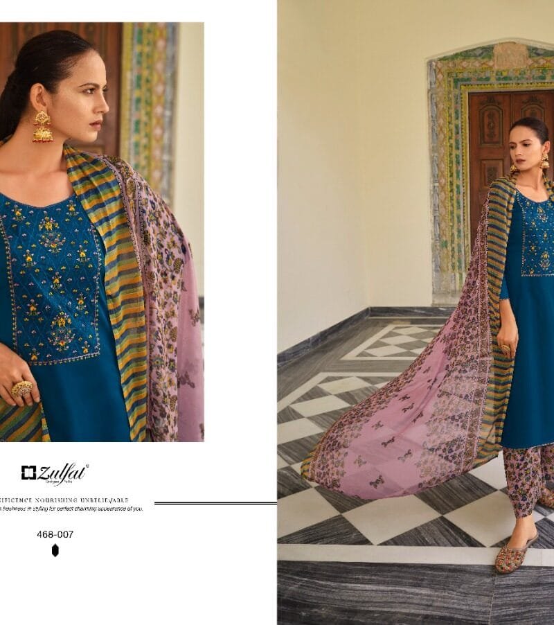Mahonia Vol 3 Zulfat Designer Suits Wholesale Dress Material