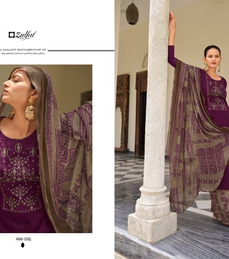 Mahonia Vol 3 Zulfat Designer Suits Wholesale Dress Material