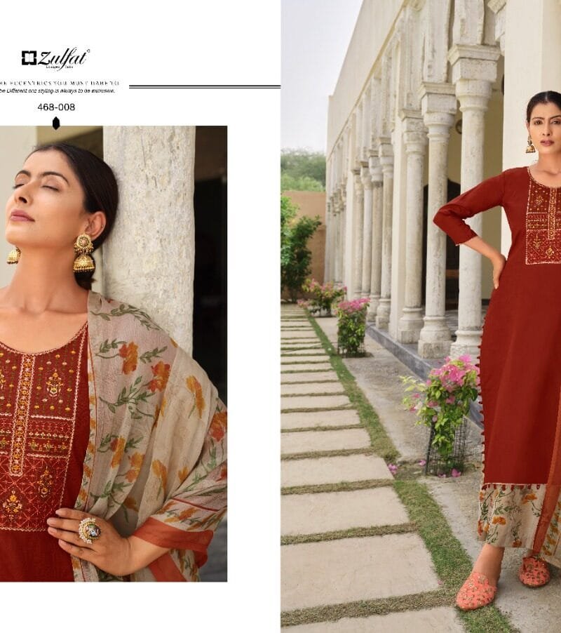 Mahonia Vol 3 Zulfat Designer Suits Wholesale Dress Material