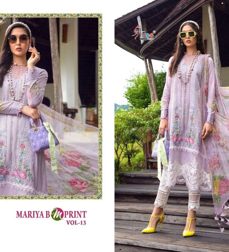 Mariya B Mprint Vol 13 Shree Fab Pakistani Salwar Suits