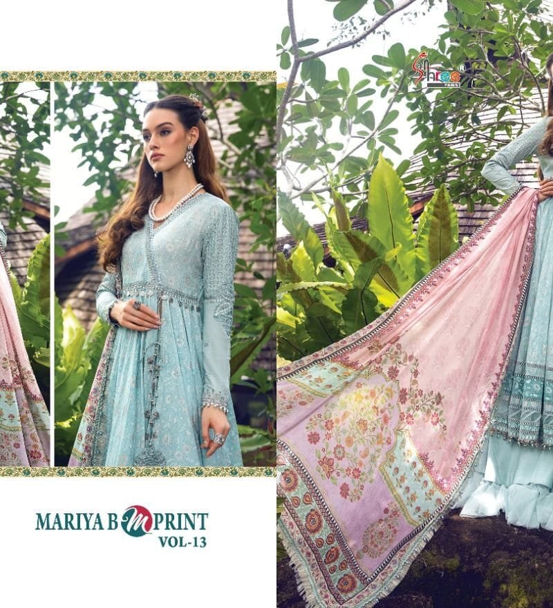 Mariya B Mprint Vol 13 Shree Fab Pakistani Salwar Suits