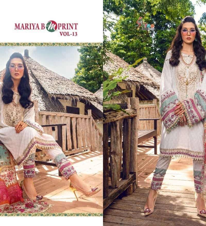 Mariya B Mprint Vol 13 Shree Fab Pakistani Salwar Suits