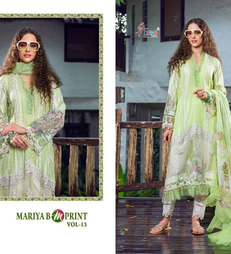 Mariya B Mprint Vol 13 Shree Fab Pakistani Salwar Suits