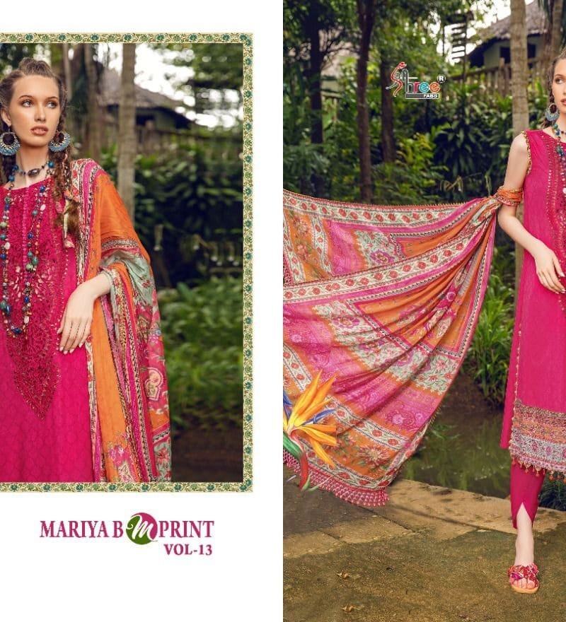 Mariya B Mprint Vol 13 Shree Fab Pakistani Salwar Suits