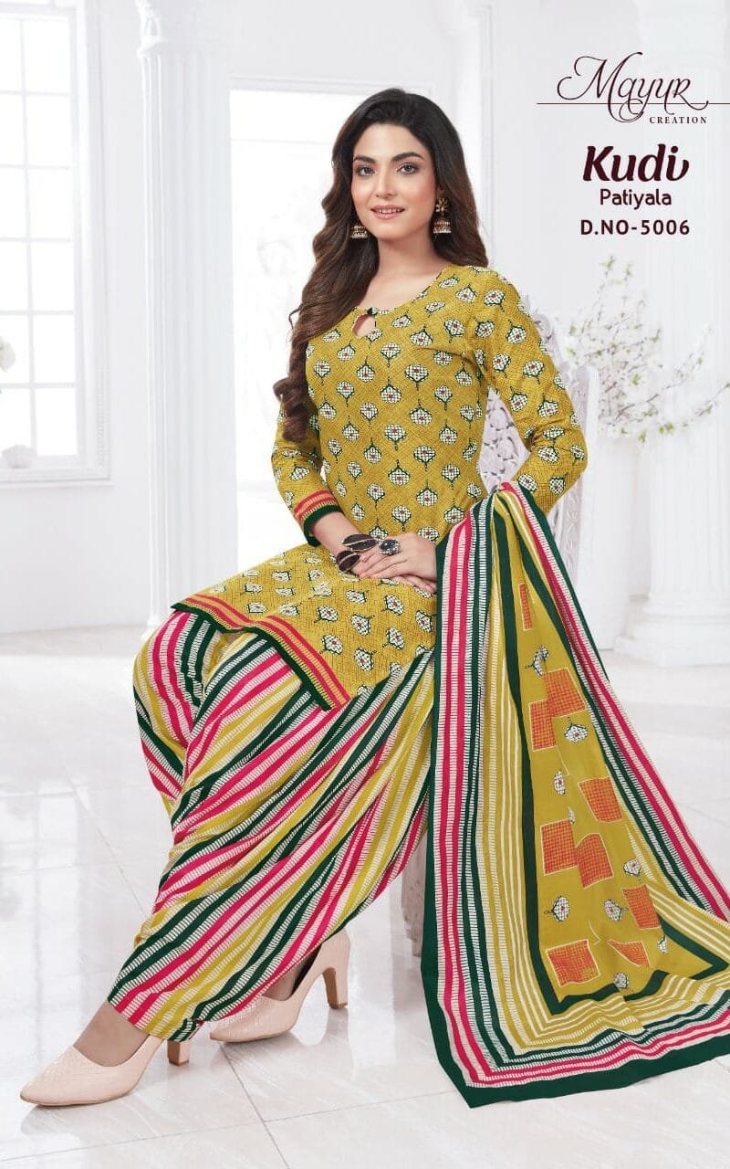 Mayur Kudi Patiyala Vol 5 Wholesale Cotton Dress Material