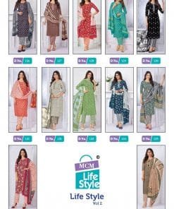 Mcm LifeStyle Vol 2 Kurti Pant Dupatta