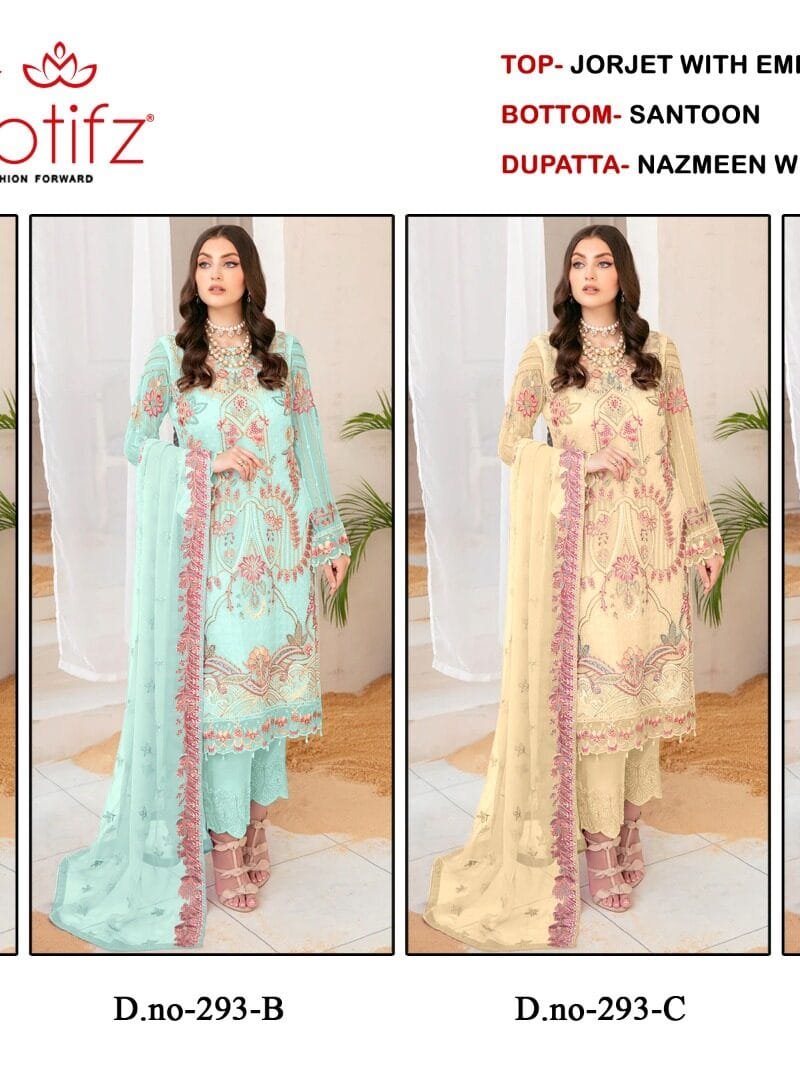 Motifz D No 293/ABCD Wholesale Pakistani Salwar Suits