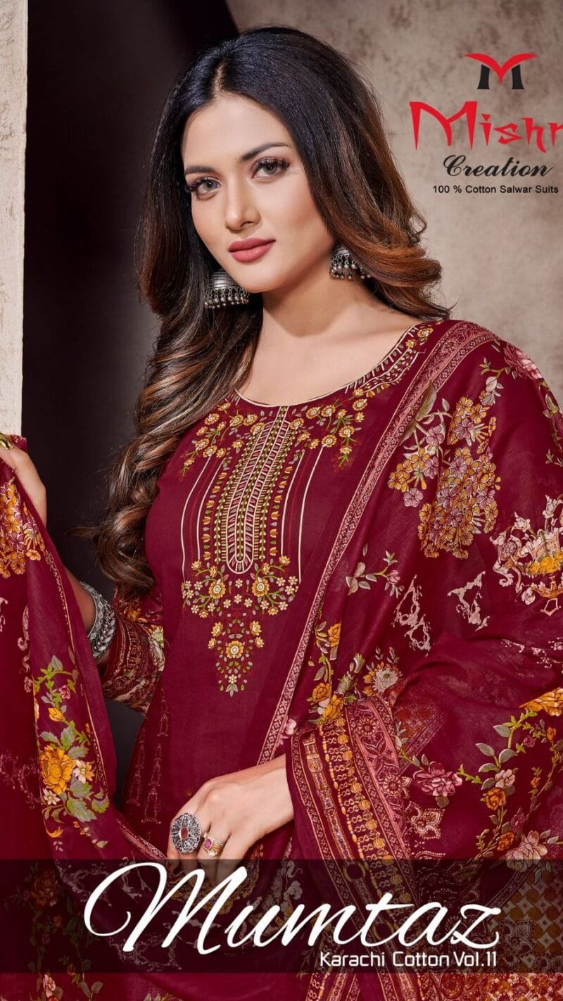 Mumtaz Vol 11 Mishri Creation Wholesale Cotton Dress Material