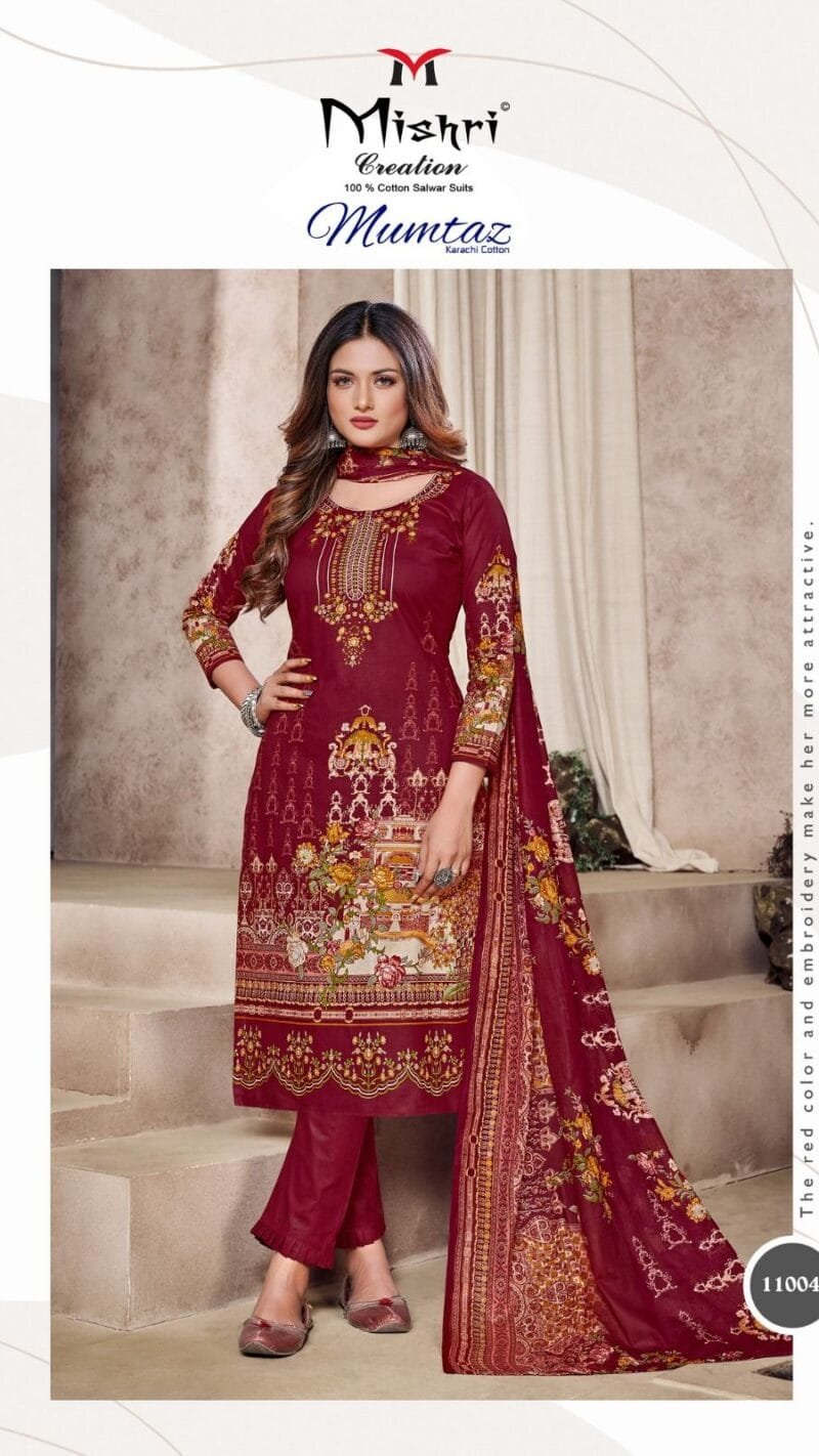 Mumtaz Vol 11 Mishri Creation Wholesale Cotton Dress Material