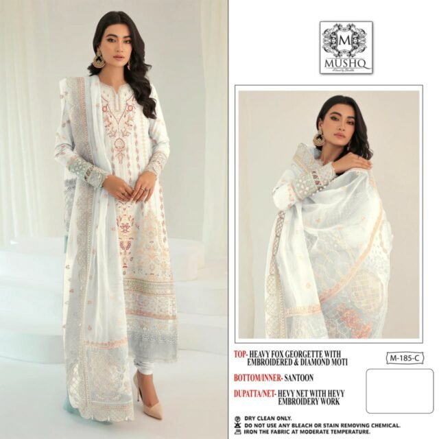 Mushq M-185 Wholesale Pakistani Salwar Suits