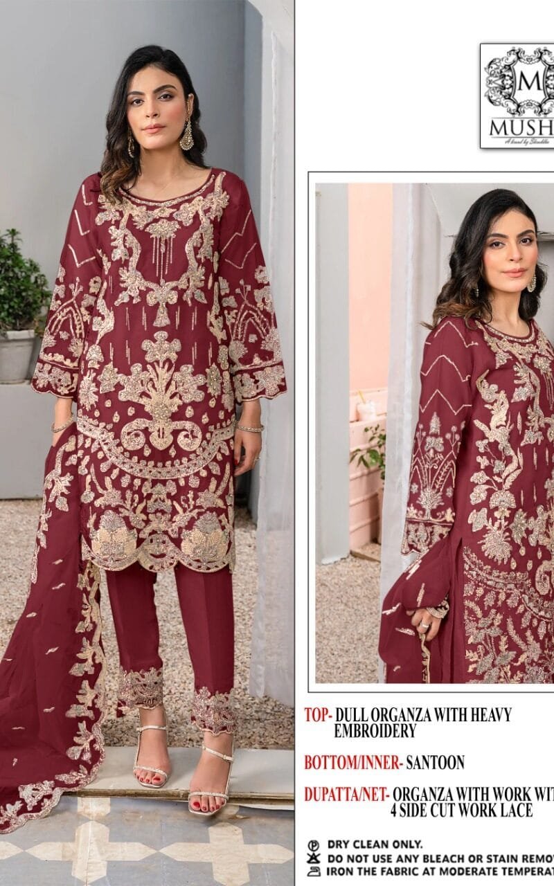 Mushq M 188 Wholesale Pakistani Salwar Suits