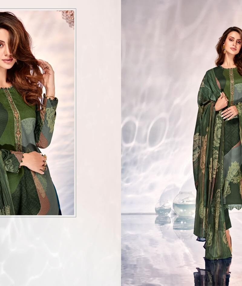 Naziya Mumtaz Arts Pure Jam Satin Digital Print Suits