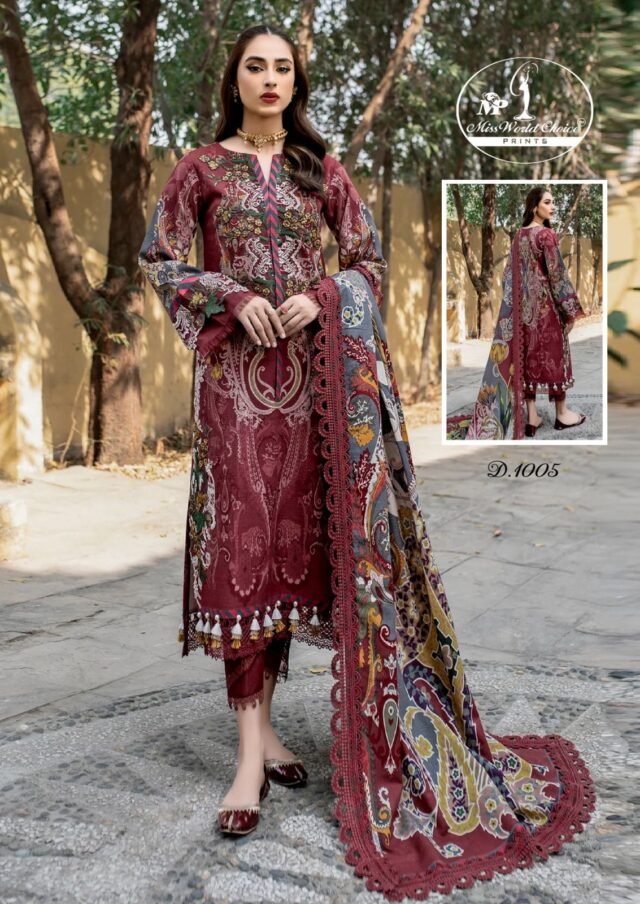 Nooraniyat Vol 1 Miss World Choice Wholesale Cotton Dress Material