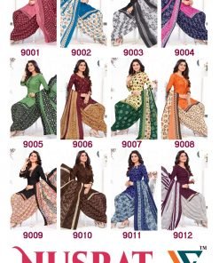 Nusrat Vol 9 Vandana Creation Wholesale Cotton Dress Material