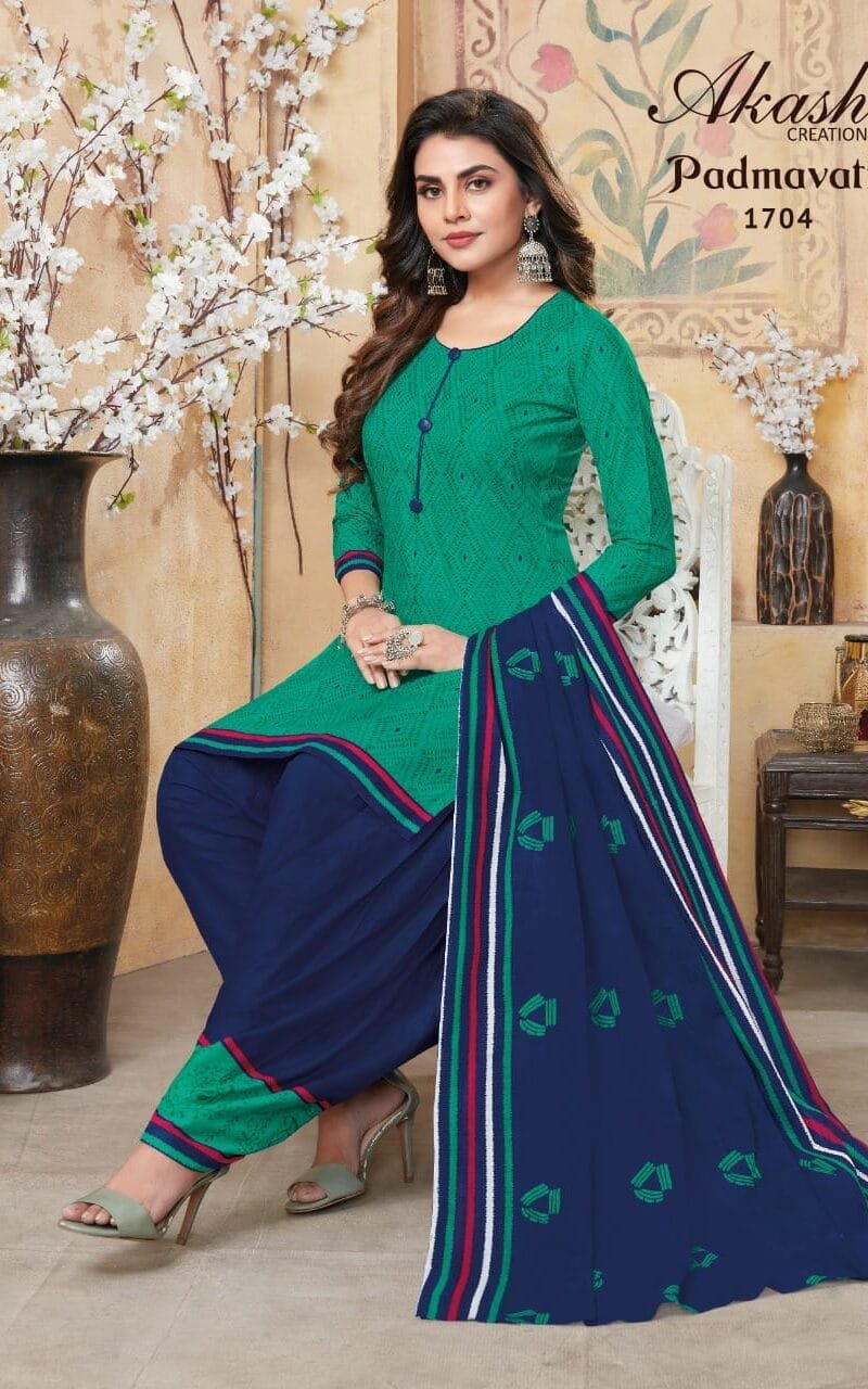 Padmavti Vol 17 Akash creation Wholesale Cotton Dress Material