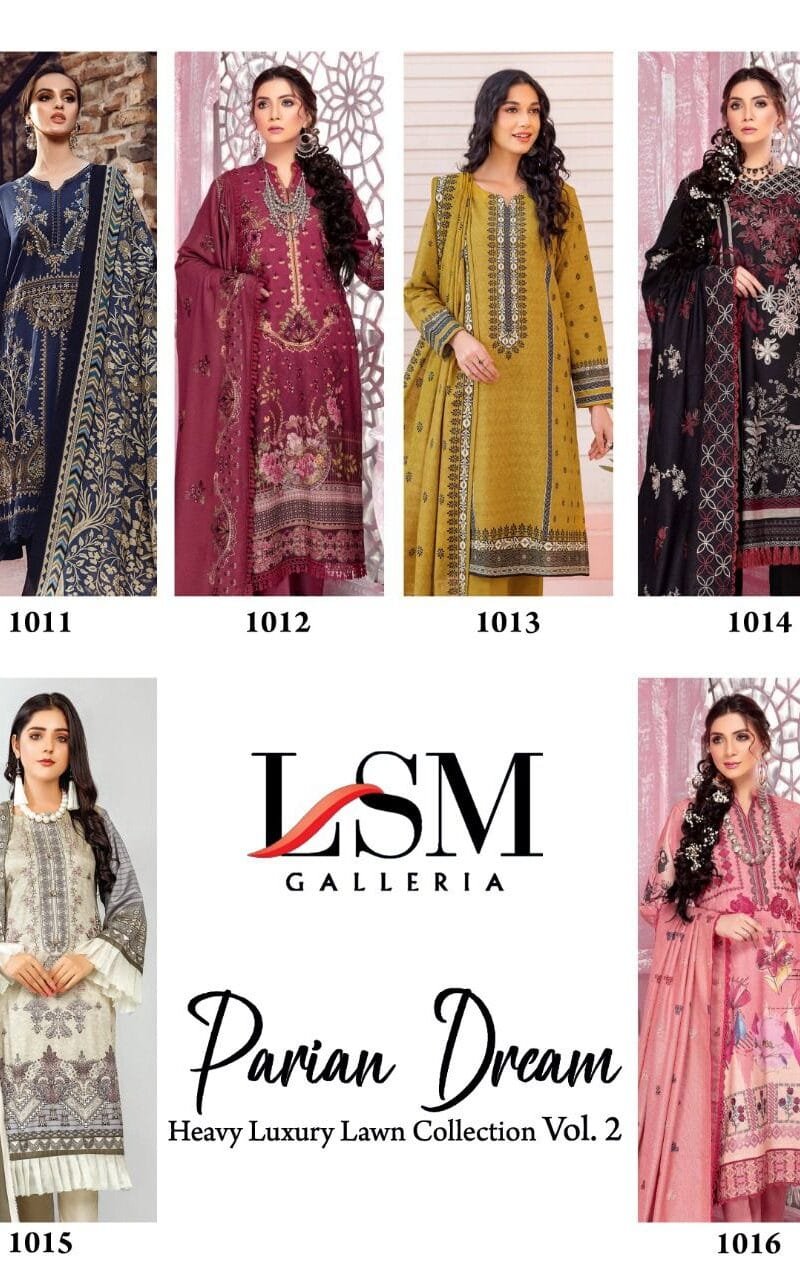 Parian Dream Heavy Luxury Lawn Collection Vol 2