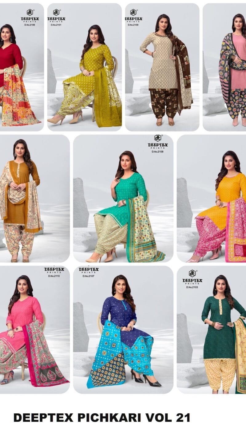 Pichkari Vol 21 Deeptex Wholesale Cotton Dress Material