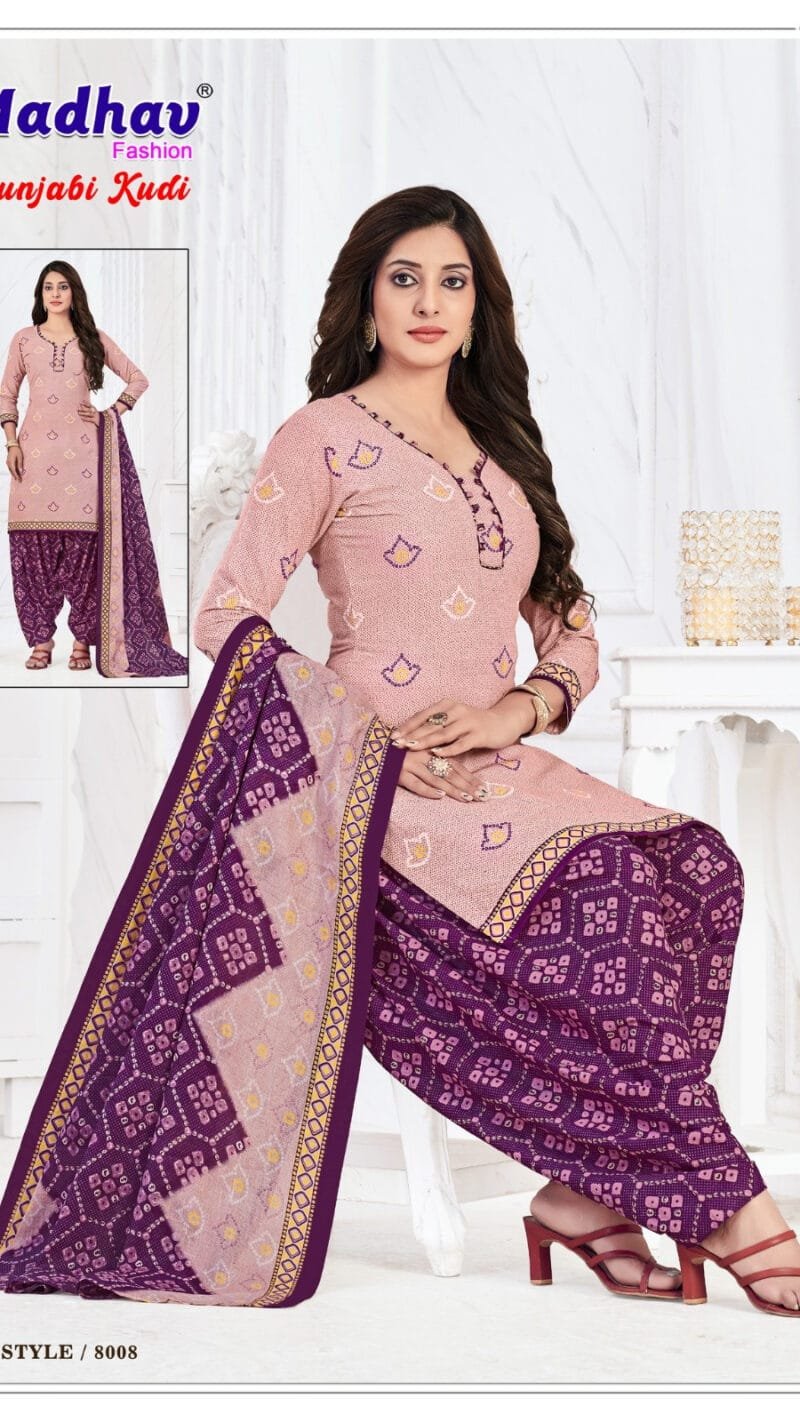 Punjabi Kudi Vol 8 Madhav Fashion Wholesale Cotton Dress Material