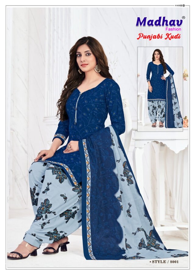 Punjabi Kudi Vol 8 Madhav Fashion Wholesale Cotton Dress Material