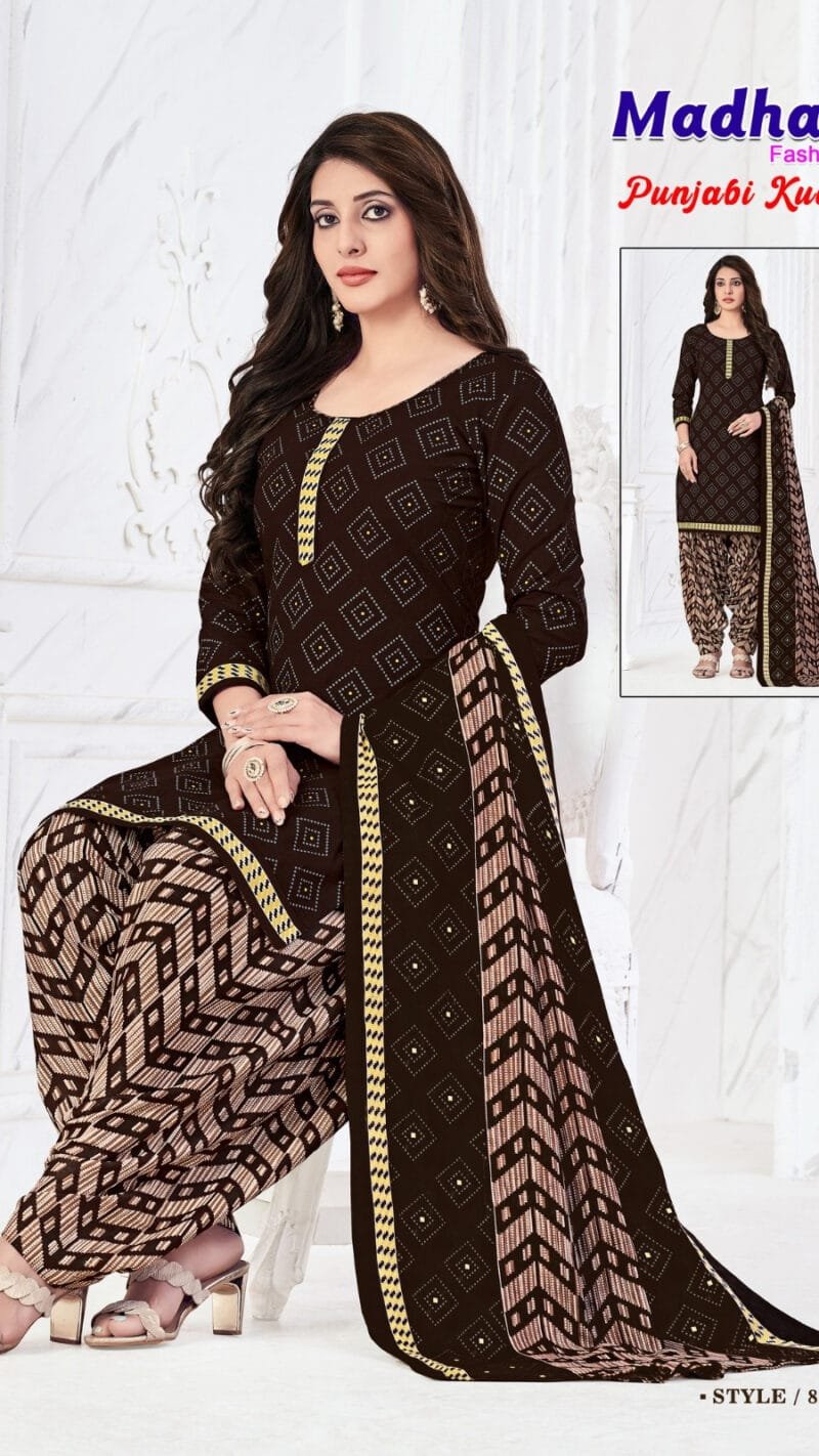 Punjabi Kudi Vol 8 Madhav Fashion Wholesale Cotton Dress Material