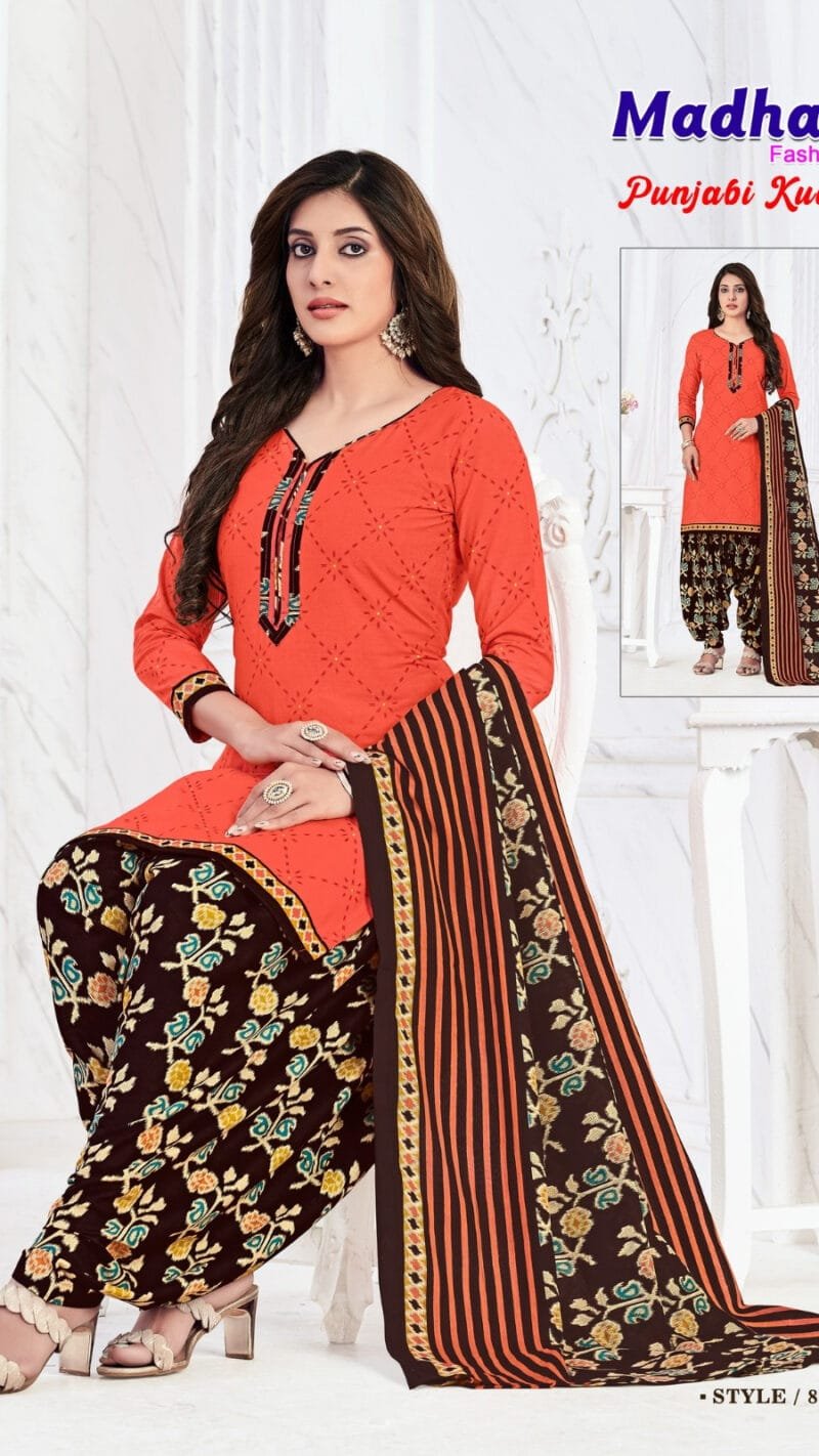Punjabi Kudi Vol 8 Madhav Fashion Wholesale Cotton Dress Material