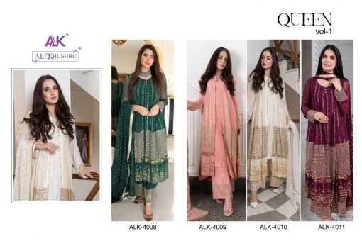 Queen Vol 1 Al Khushbu Wholesale Pakistani Salwar Suits