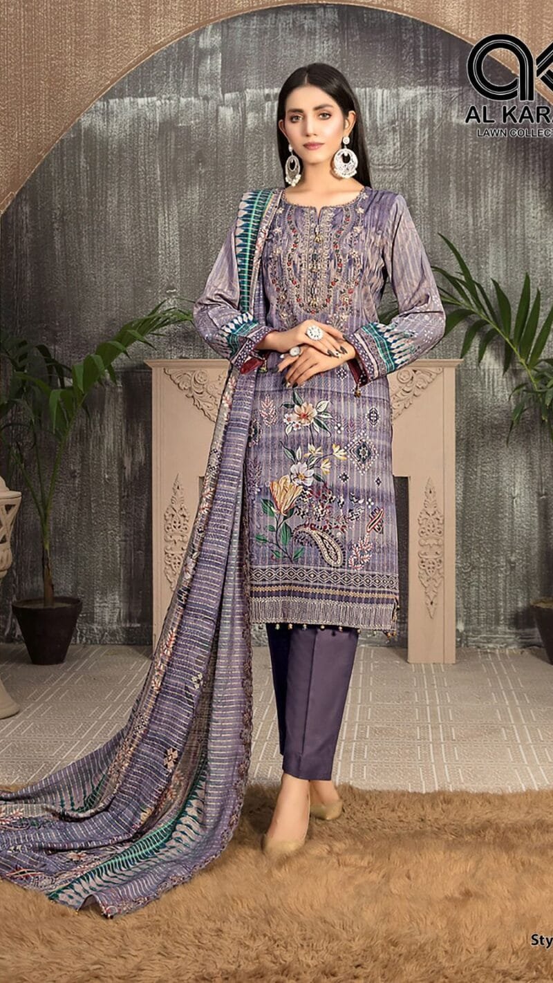 Queen’s Court Vol 2 Al Karam Wholesale Cotton Dress Material