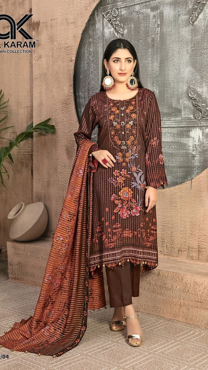 Queen’s Court Vol 2 Al Karam Wholesale Cotton Dress Material