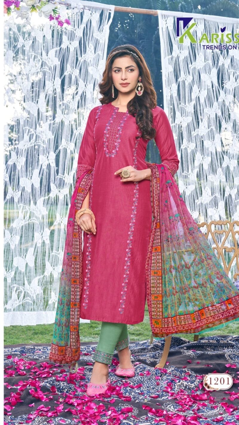 Raas Karissa Readymade Wholesale Top Bottom Dupatta