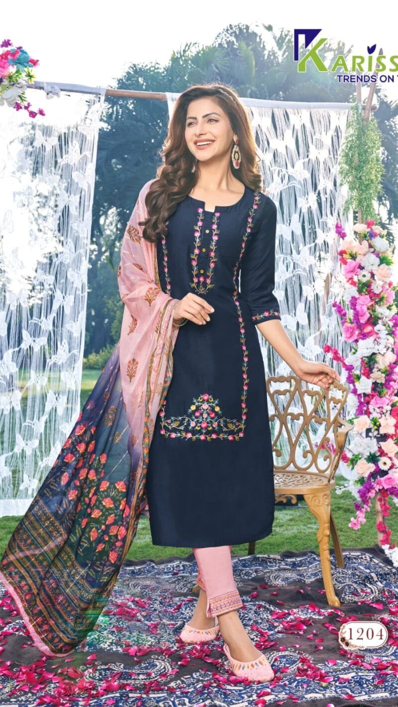 Raas Karissa Readymade Wholesale Top Bottom Dupatta