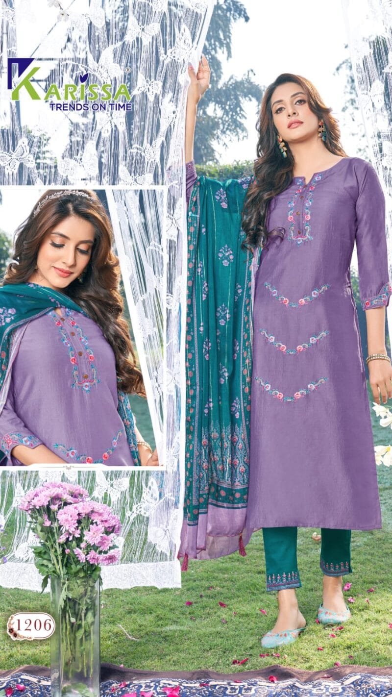 Raas Karissa Readymade Wholesale Top Bottom Dupatta