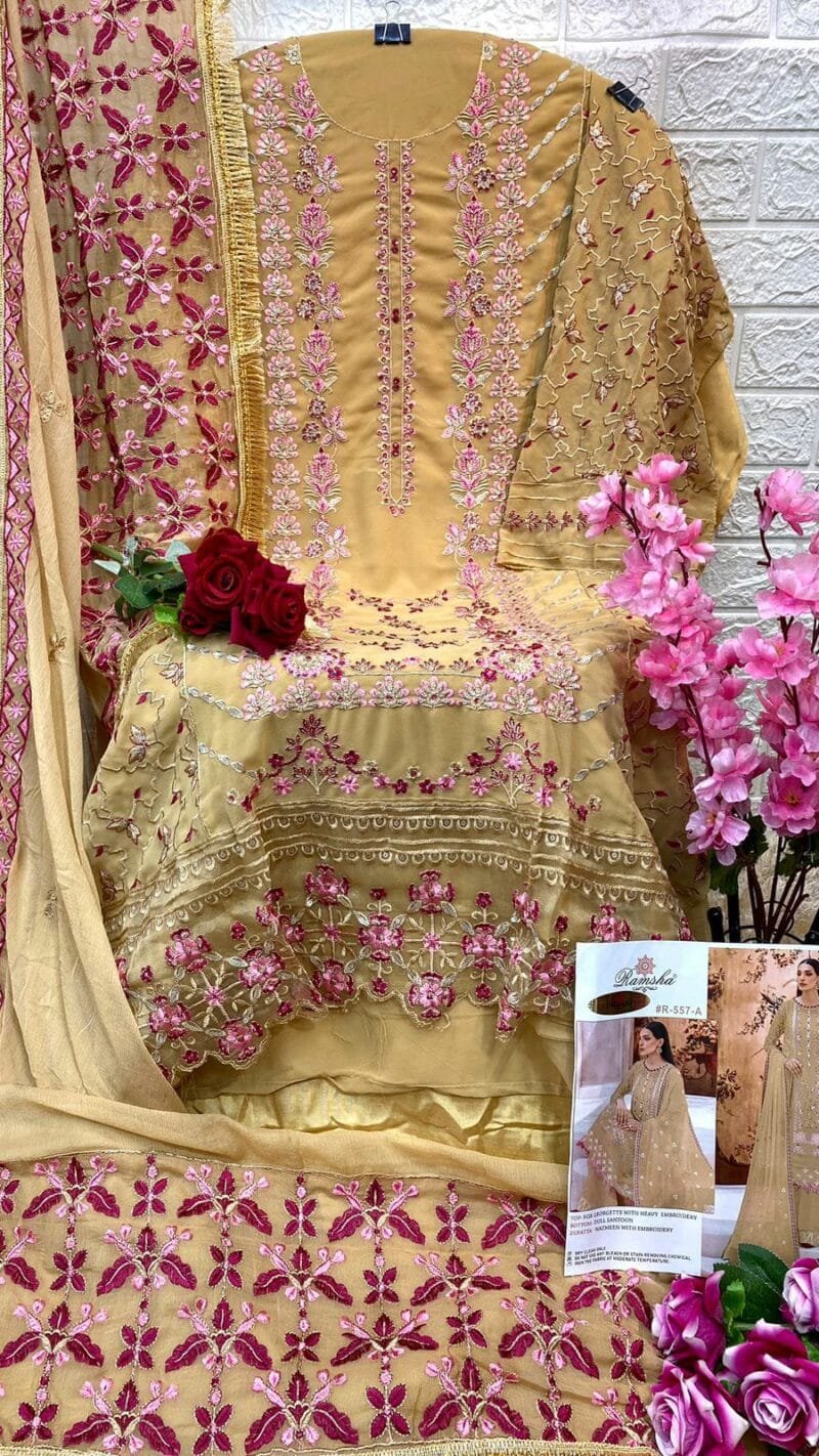 Ramsha R 557 Nx Wholesale Pakistani Salwar Suits