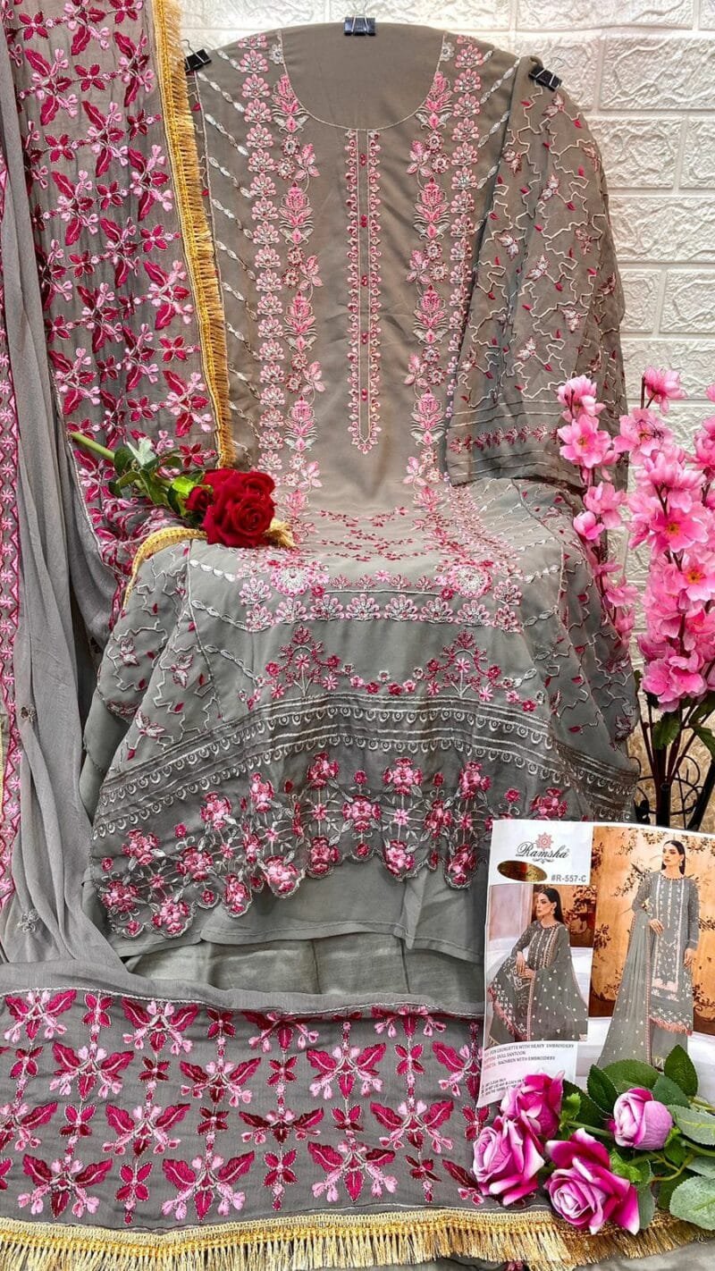 Ramsha R 557 Nx Wholesale Pakistani Salwar Suits