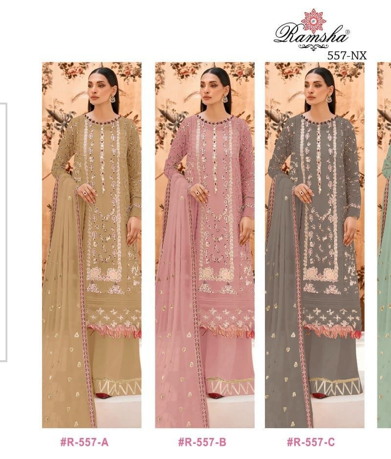 Ramsha R 557 Nx Wholesale Pakistani Salwar Suits