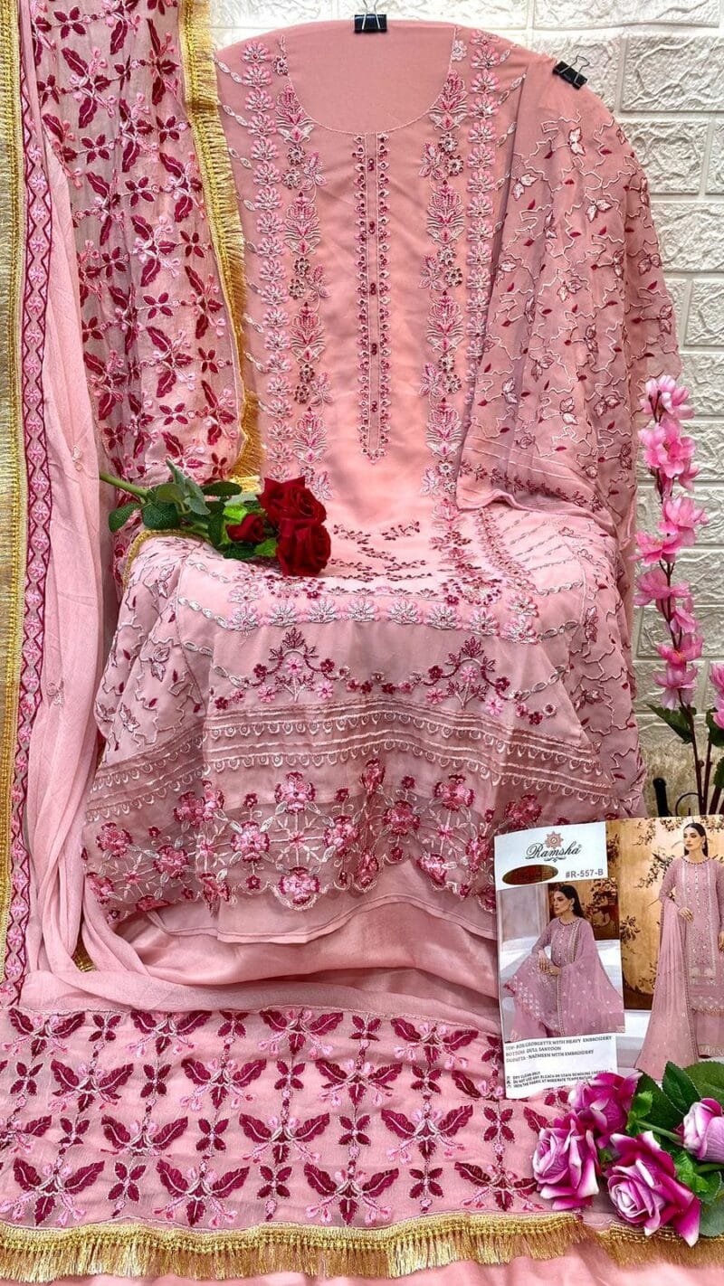 Ramsha R 557 Nx Wholesale Pakistani Salwar Suits