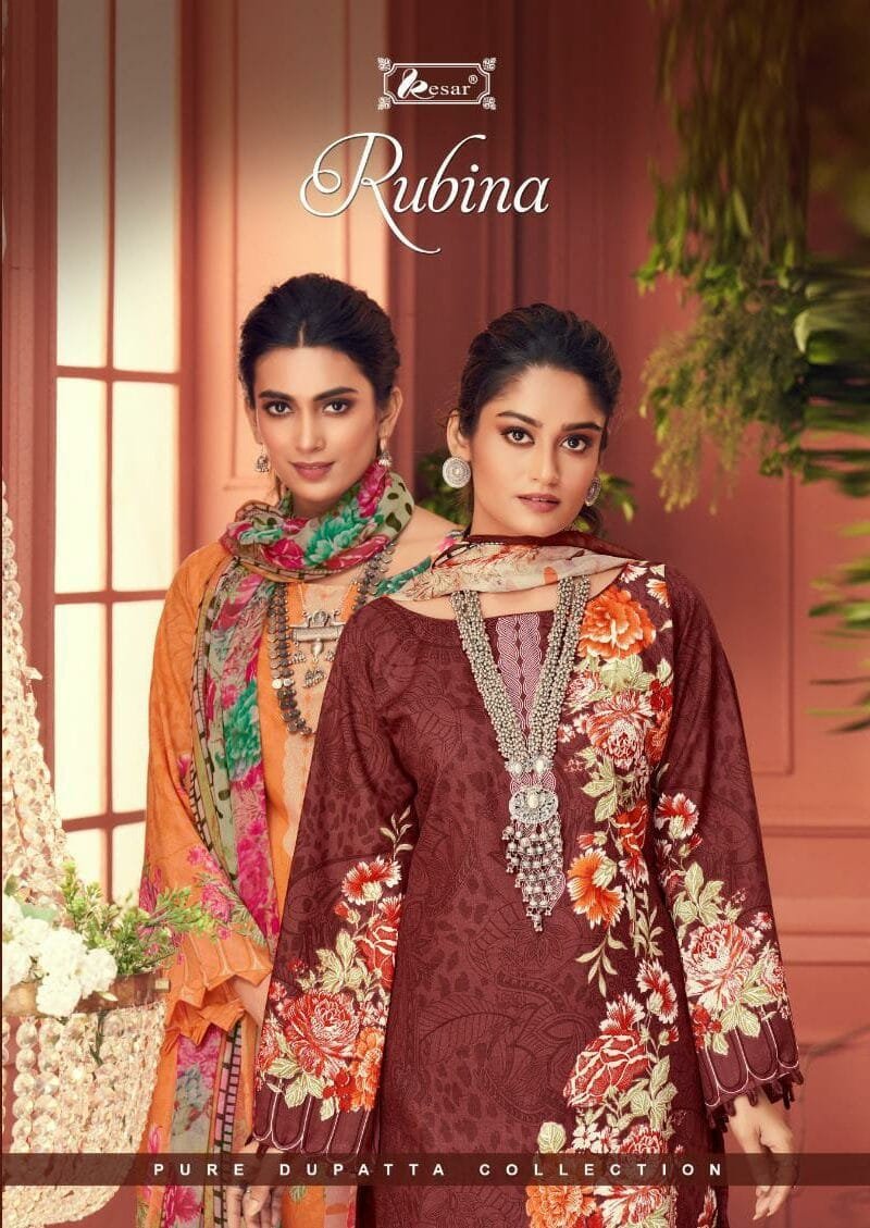Rubina Kesar Summer Collection Wholesale Cotton Dress Material