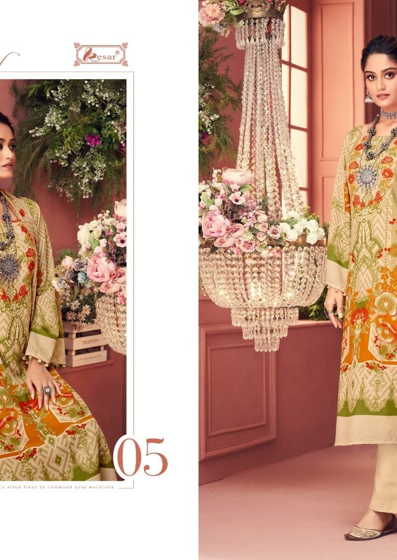 Rubina Kesar Summer Collection Wholesale Cotton Dress Material