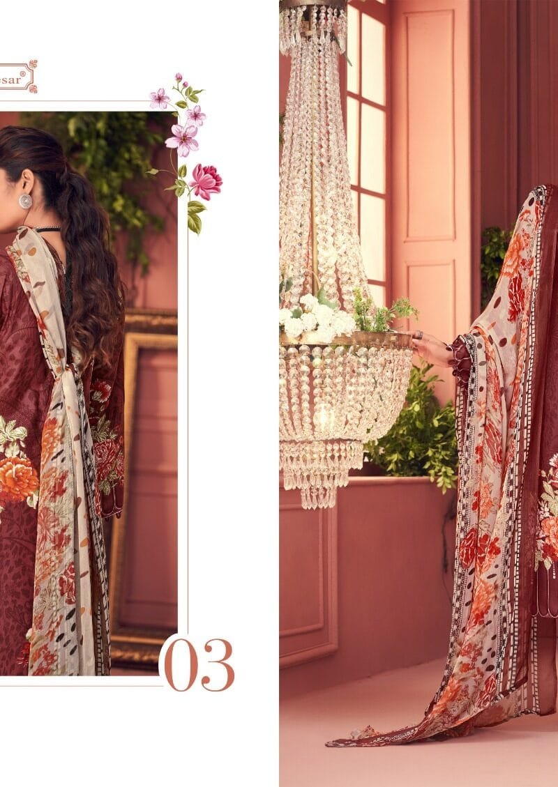 Rubina Kesar Summer Collection Wholesale Cotton Dress Material