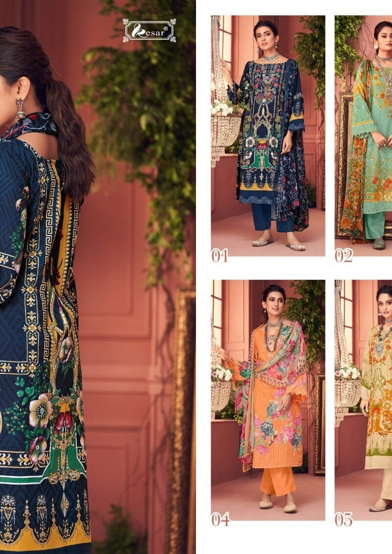 Rubina Kesar Summer Collection Wholesale Cotton Dress Material
