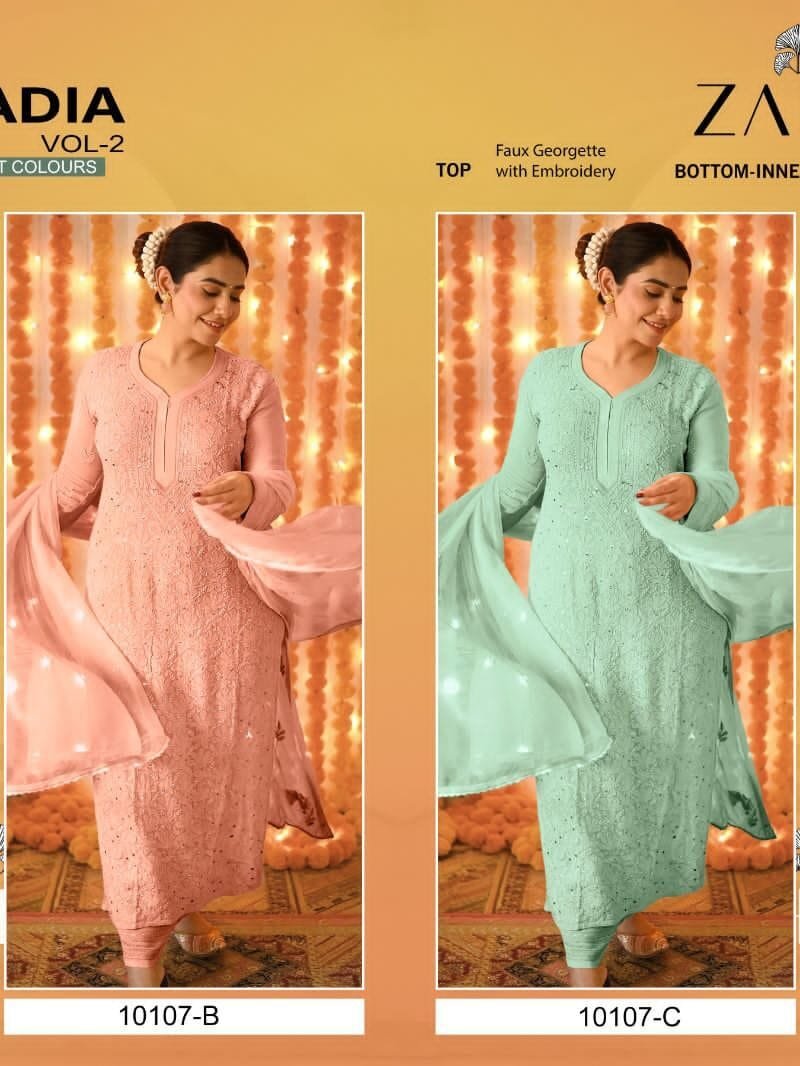 Saadia Vol 2 Zaha Wholesale Pakistani Salwar Suits