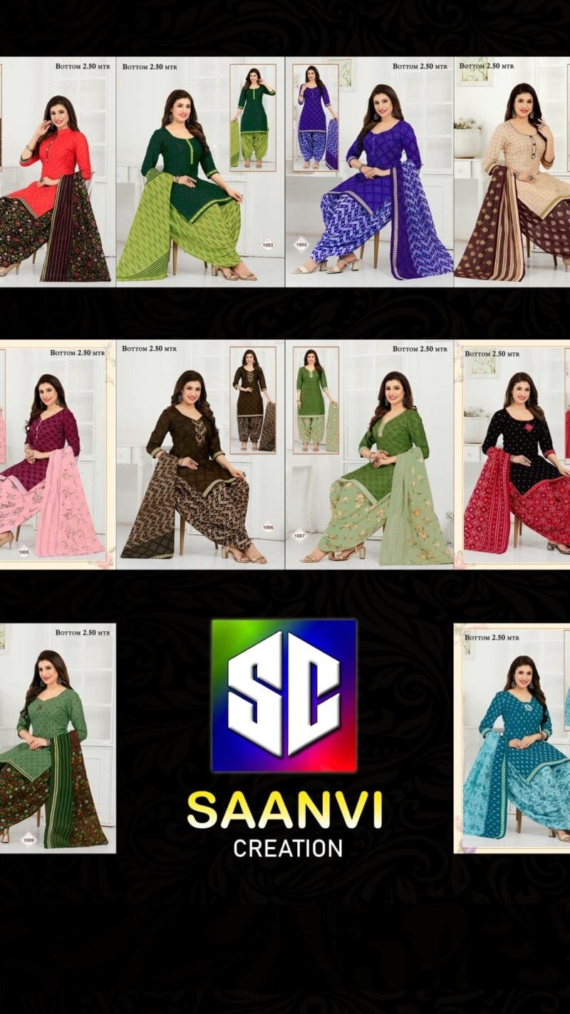 Saanvi Sandhya Vol 1 Wholesale Cotton Dress Material